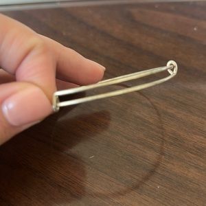 ALEX AND ANI plain bangle - silver